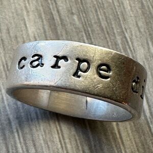 925 Carpe Diem, ‘Seize The Day’ Ring Size 6